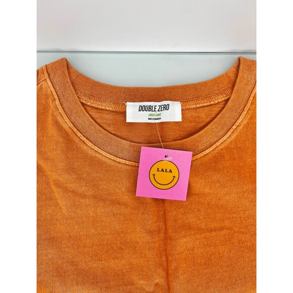 Women's Dress - Double Zero Mini Pototo Sack Dress With Pockets Yam Color Large - Picture 9 of 10